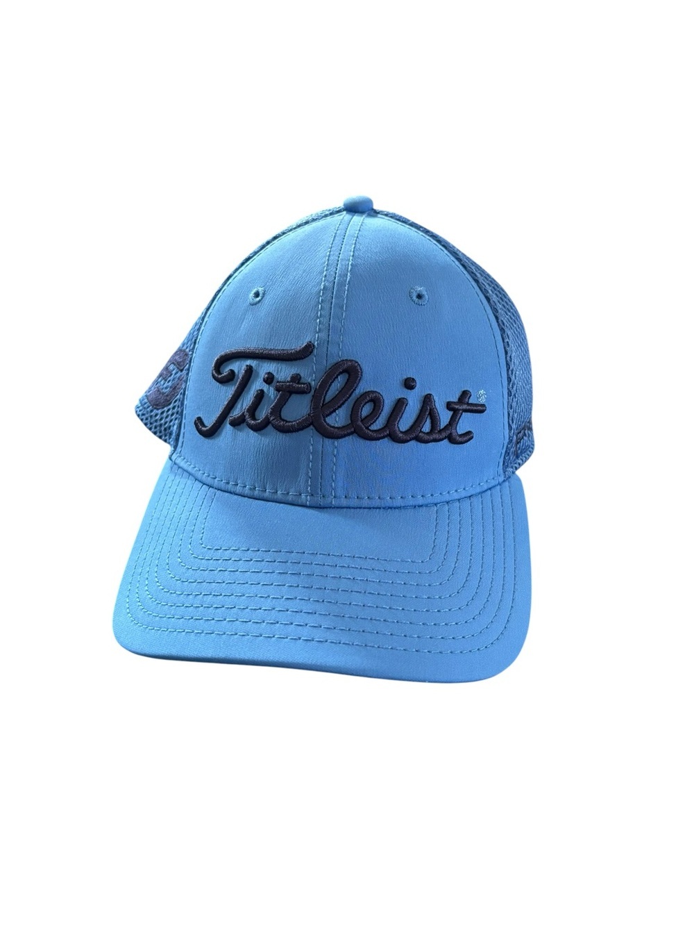 Titleist Tour Sport Mesh Fitted Golf Hat Blue FJ Pro V1 M-L Golf Breathable
